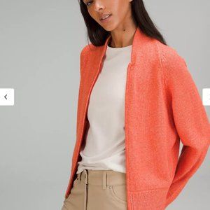 Lululemon Cotton-Blend Full-Zip Sweater